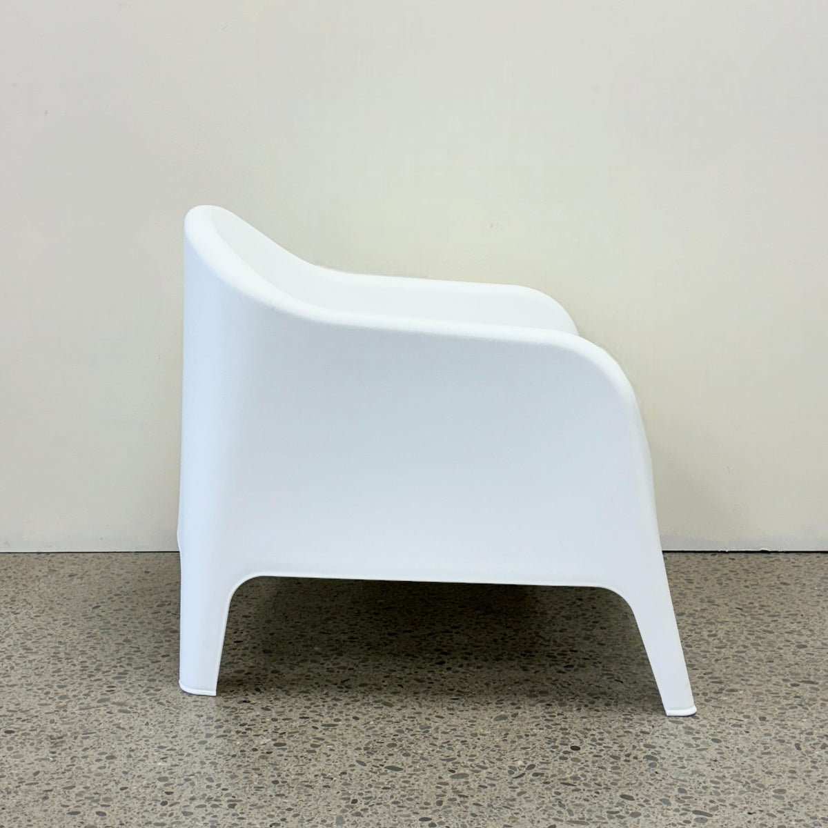 Side view of Wainui Outdoor Chair in White